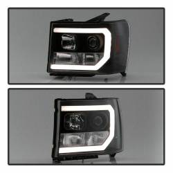 Spyder Auto - Spyder Auto 5083630 Light Bar Headlights Black/Clear for 07-13 GMC Sierra - Image 7