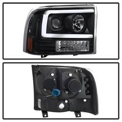 Spyder Auto - Spyder Auto 5084491 Black Light Bar Projector Headlight for 99-04 Excursion/F250 - Image 2