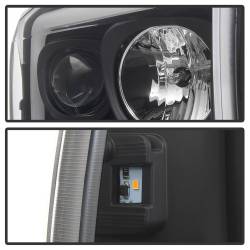 Spyder Auto - Spyder Auto 5084491 Black Light Bar Projector Headlight for 99-04 Excursion/F250 - Image 3