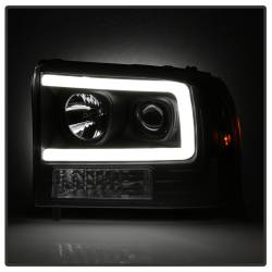 Spyder Auto - Spyder Auto 5084491 Black Light Bar Projector Headlight for 99-04 Excursion/F250 - Image 6