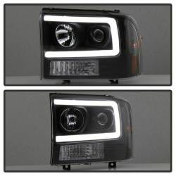 Spyder Auto - Spyder Auto 5084491 Black Light Bar Projector Headlight for 99-04 Excursion/F250 - Image 8
