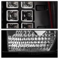 Spyder Auto - Spyder Auto 5001061 Black/Clear LED Taillights for 02-06 Avalanche 1500/2500 - Image 2