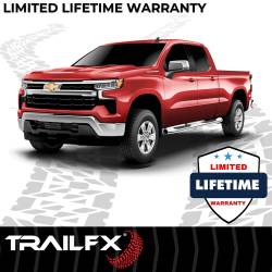 TrailFX - TrailFX A7064S 5" Oval Bent Side Bars Polished Steel Rocker Panel Mount - Image 2