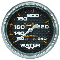 AutoMeter - AutoMeter 4832 Carbon Fiber Mechanical Water Temperature 120-240°F/6' 2-5/8" - Image 1