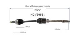 GSP - GSP NCV69531 Front Right CV Axle Assembly for 10-11 Toyota Camry 2.5 - Image 6