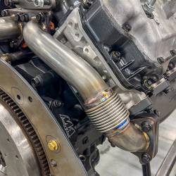 Wehrli Custom Fabrication - Wehrli WCF100648 Passenger Up-Pipe w/Gaskets Twin Turbo 2" 01-04 LB7 Duramax - Image 2