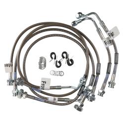 Russell 689790 Front Disc Rear Disc 6 Lines for 03-06 Hummer H2