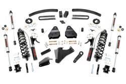 Rough Country Suspension Systems - Rough Country 59658 6" V2 Coilover Lift Kit for 05-07 F250/F350 SD Gas 4WD - Image 1