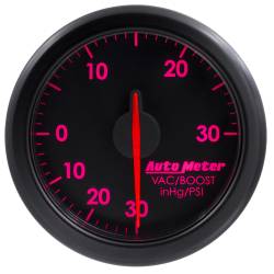 AutoMeter - AutoMeter 9159-T Air Core AirDrive Boost/Vaccum Gauge Black 30" HG/30PSI 2-1/16" - Image 1