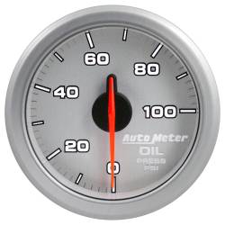 AutoMeter - AutoMeter 9152-UL Air Core AirDrive Oil Pressure Gauge Silver 100PSI 2-1/16" - Image 1