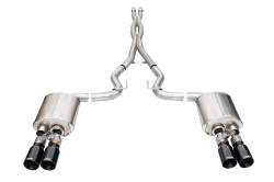 Corsa Performance - Corsa Performance 21260BLK Xtreme Cat-Back Exhaust System for 24-25 Ford Mustang - Image 1