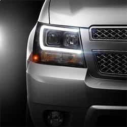 Spyder Auto - Spyder Auto 5082565 Light Bar Headlights Blk/Clear for Suburban/Tahoe/Avalanche - Image 2