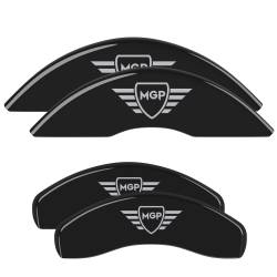 MGP Caliper Covers - MGP Caliper Covers 10005SMGPBK Front/Rear 4pc Gloss Black Ford Crown Victoria - Image 1