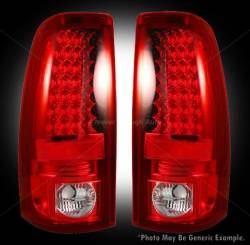 Recon - Recon 264173RD Chevy Silverado & GMC Sierra LED Taillights Red Lens - Image 1