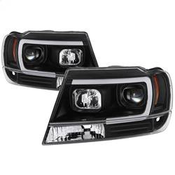 Spyder Auto - Spyder Auto 5085221 Black Light Bar Projector Headlights for Grand Cherokee - Image 1
