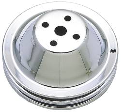 Trans-Dapt Performance - Trans-Dapt 9601 Chrome Water Pump Pulley 2 Groove 55-68 Chevy 283-350 - Image 1