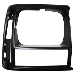 Crown Automotive Jeep Replacement - Crown Automotive 55034074 Black Headlamp Bezel for 91-96 Jeep Cherokee XJ RH - Image 1
