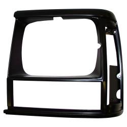 Crown Automotive Jeep Replacement - Crown Automotive 55034075 Black Headlamp Bezel for 91-96 Jeep Cherokee XJ LH - Image 1