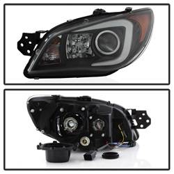 Spyder Auto - Spyder Auto 5083913 Light Bar Headlights Black/Clear for 06-07 WRX - Image 2