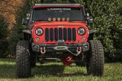 Rugged Ridge - Rugged Ridge 11549.11 Arcus Front Bumper Set w/Tray/Hooks 07-18 Jeep Wrangler JK - Image 2