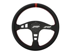 PRP - PRP G152 Flat Leather Steering Wheel Red - Image 1