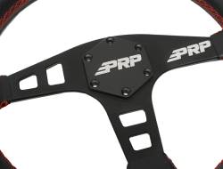PRP - PRP G152 Flat Leather Steering Wheel Red - Image 2