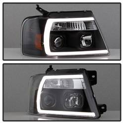 Spyder Auto - Spyder Auto 5084484 Black Light Bar Projector Headlights for 04-08 Ford F150 - Image 2