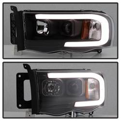 Spyder Auto - Spyder Auto 5084606 Black Light Bar Projector Headlights for 02-05 RAM Trucks - Image 2