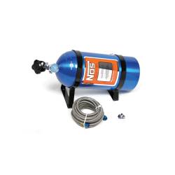 NOS/Nitrous Oxide System - NOS 14761NOS Blue 10-lb Nitrous Bottle Kit w/Hi-Flow Valve/Brackets/Gauge - Image 4