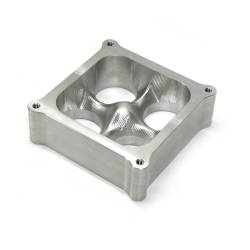 Speedmaster - Speedmaster PCE120.1010 2" Alum 4500 CNC Carb Spacer Square Bore 4 Port - Image 1