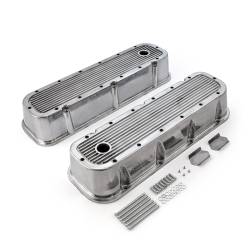 Speedmaster - Speedmaster PCE314.1028.09 Chevy BBC 454 Polished Ribbed Alum Valve Cover Tall - Image 1