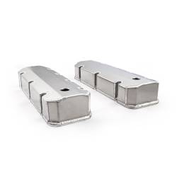 Speedmaster - Speedmaster PCE314.1105.01 Fab Valve Covers Satin Tall w/Hole for Chevy BBC - Image 2