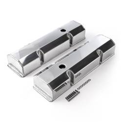 Speedmaster - Speedmaster PCE314.1100.01 Fab Valve Covers Pol Tall w/Hole for Chevy SBC - Image 1