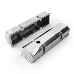 Speedmaster - Speedmaster PCE314.1100.01 Fab Valve Covers Pol Tall w/Hole for Chevy SBC - Image 2