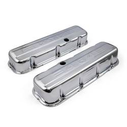 Speedmaster - Speedmaster PCE314.1004.03 Chevy BBC 454 Chrome 454 Stamped Valve Cover Tall - Image 1