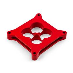 Speedmaster - Speedmaster PCE120.1008.04 1" 4150 CNC Carb Spacer Square Bore 4 Port Red - Image 1
