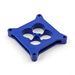 Speedmaster - Speedmaster PCE120.1008.03 1" 4150 CNC Carb Spacer Square Bore 4 Port Blue - Image 1