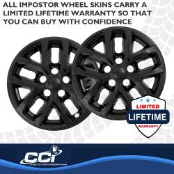 Coast To Coast - Coast To Coast IMP508BLK 17" 10-Spoke Gloss Black 4PC Wheel Covers - Image 2