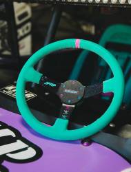 PRP - PRP G243 Comp-R Flat Leather Steering Wheel 13" Dia 6-Bolt Off-Road - Image 2