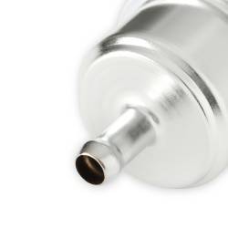 Mr Gasket - Mr Gasket 9746 Chrome Plated Canister Fuel Filter 3/8" ID Hose Race Only - Image 4