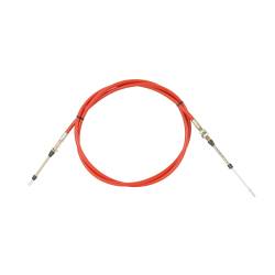 B&M - B&M 80834 Super Duty Race Shifter Cable 8' Eyelet/Threaded Red - Image 1