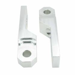 Royal Hooks Billet Tow Hook Shackle Adapters Raw 09-25 Ford F150 RHO-12028-RW