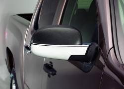 Auto Ventshade AVS - Auto VentShade 687664 Upper Half Mirror Covers Chrome for 00-02 GM Truck/SUVs - Image 1