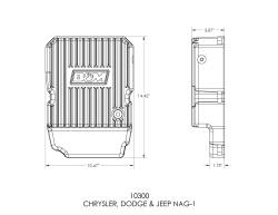 B&M - B&M 10300 Cast Aluminum Automatic Transmission Oil Pan for Chrysler/Dodge/Jeep - Image 2