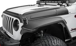 Bushwacker Trail Armor Hood Stone Guard Kit Black for Jeep JK 14129
