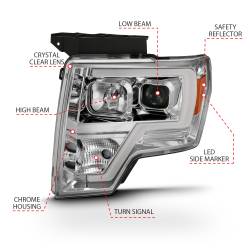 Anzo USA - Anzo USA 111444 Projector Headlight Set for 09-14 F150 - Image 2