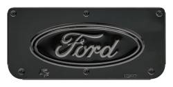 Gatorback - Gatorback Replacement 14" Mud Flap Plate Gunmetal Ford Oval Logo GM755820 - Image 1