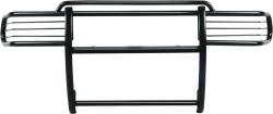 TrailFX - TrailFX 81021 Grille Guard 1-Piece Gloss Black Steel w/Brush Guard - Image 2