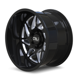 Cali Offroad Wheels - Cali Offroad 9112 Gemini 20x10 6x5.5 -25mm Gloss Black/Milled 9112-2183BM - Image 2