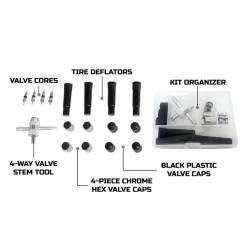 Up Down Air - Up Down Air 12129905 Valve Stem Repair 17Pc Kit w/Storage Box - Image 4